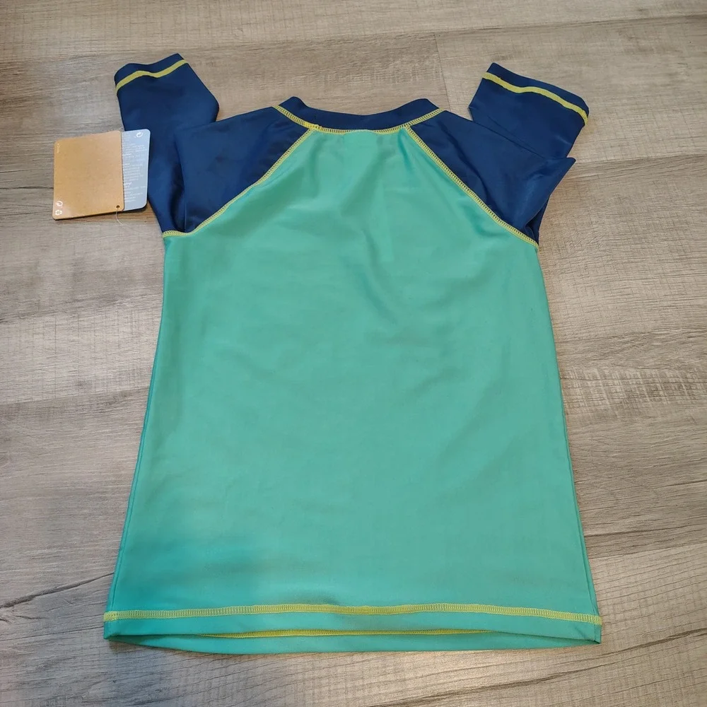 Disney Pixar Luca Sea Monster Rash Guard Swim Shirt UPF 50+ Kids Size 9/10 NWT